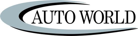 A black and white logo of the auto world.